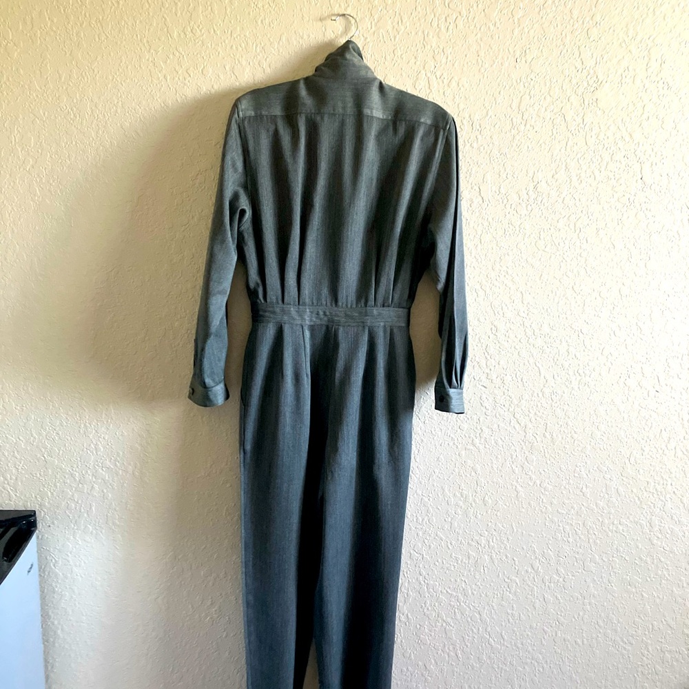 Harve Bernard gray double breasted jumpsuit. Sz 10